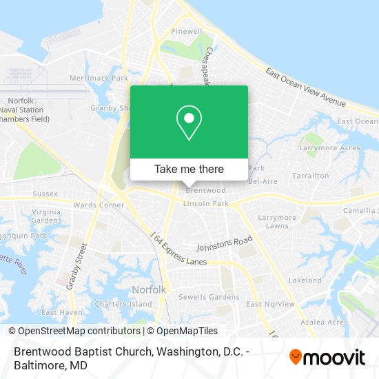 Brentwood Baptist Church map