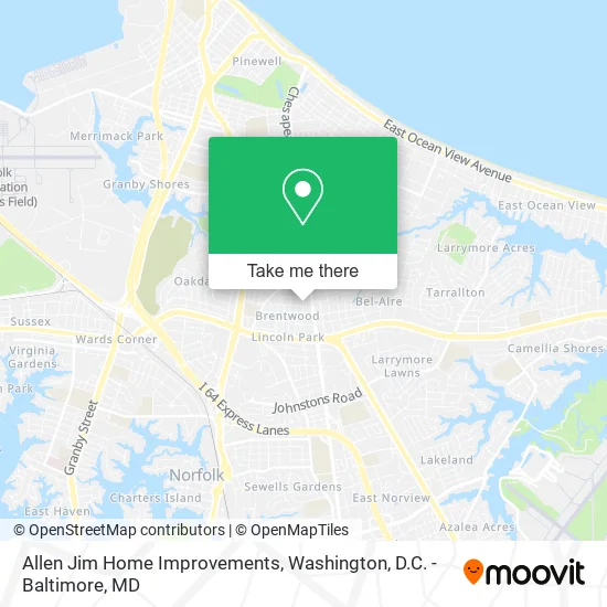 Allen Jim Home Improvements map