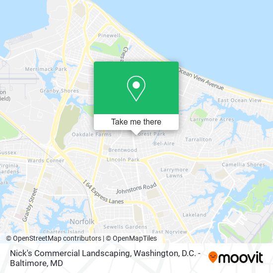 Mapa de Nick's Commercial Landscaping
