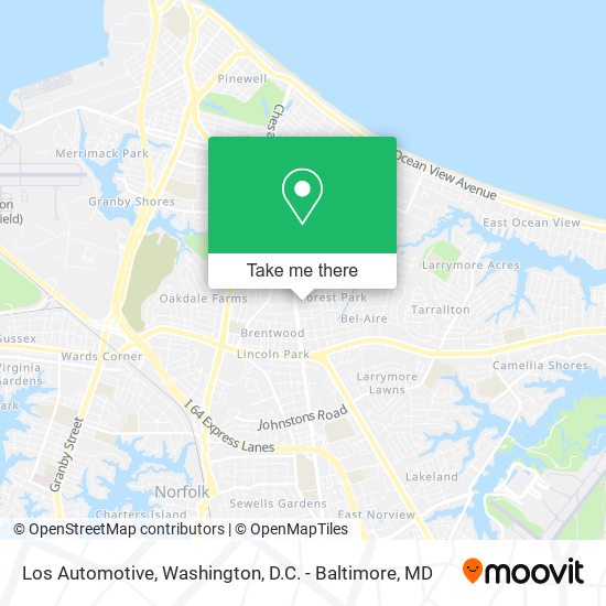 Los Automotive map