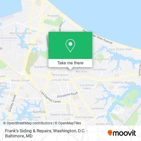 Mapa de Frank's Siding & Repairs
