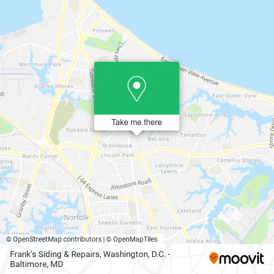 Mapa de Frank's Siding & Repairs