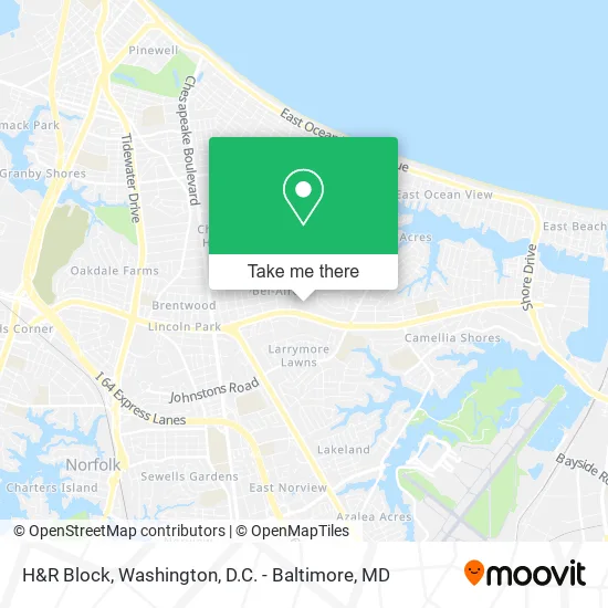 H&R Block map