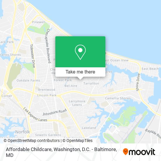 Mapa de Affordable Childcare