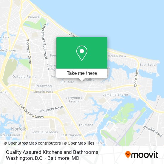 Quality Assured Kitchens and Bathrooms map