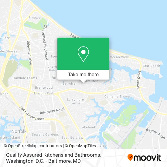 Quality Assured Kitchens and Bathrooms map