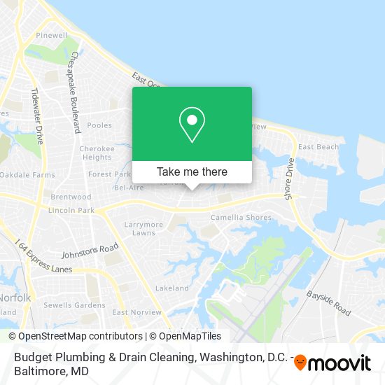 Mapa de Budget Plumbing & Drain Cleaning