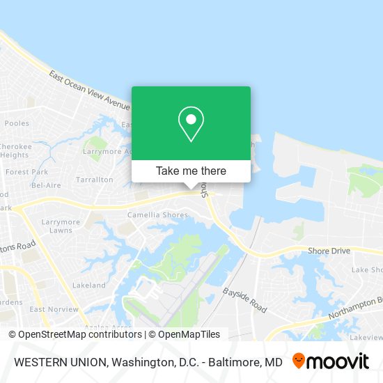 WESTERN UNION map