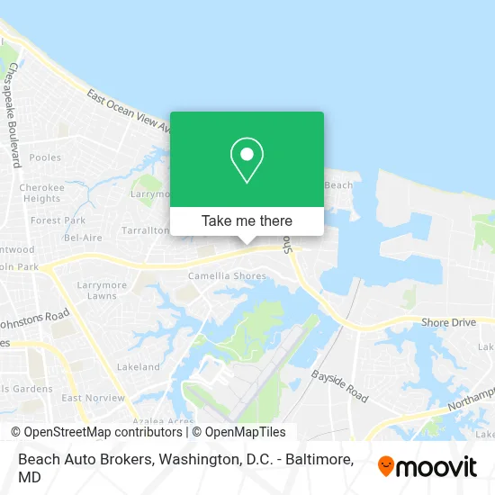 Beach Auto Brokers map