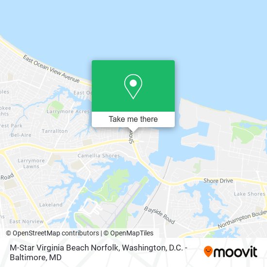 M-Star Virginia Beach Norfolk map