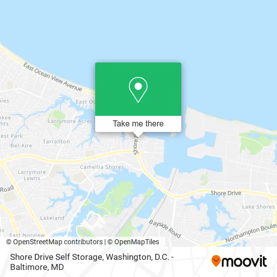 Shore Drive Self Storage map