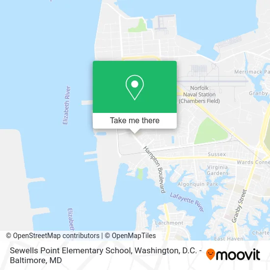 Sewells Point Elementary School map
