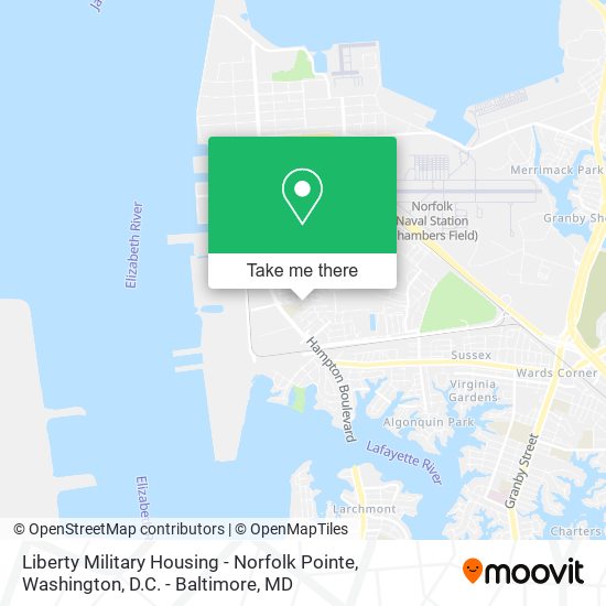 Liberty Military Housing - Norfolk Pointe map