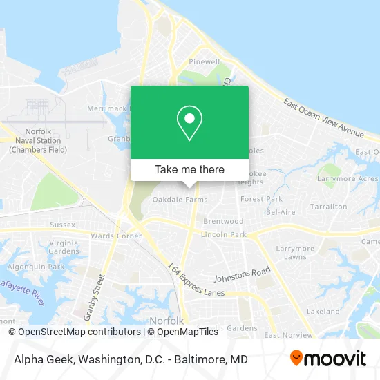 Alpha Geek map
