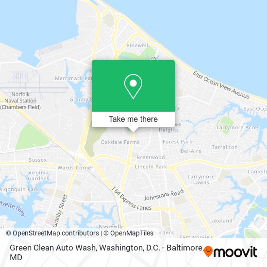 Mapa de Green Clean Auto Wash