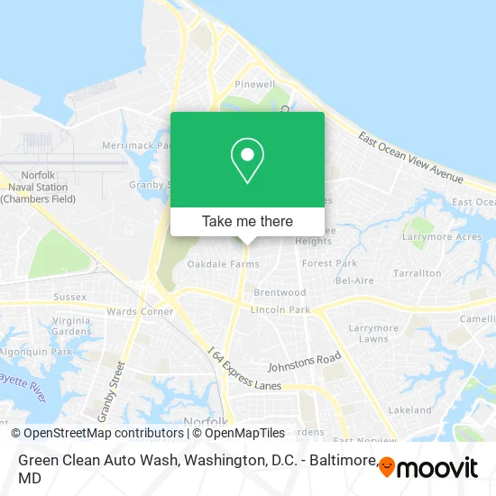 Green Clean Auto Wash map