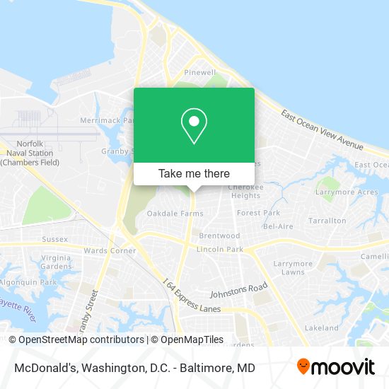 McDonald's map
