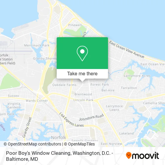 Poor Boy's Window Cleaning map