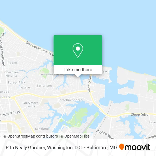 Rita Nealy Gardner map