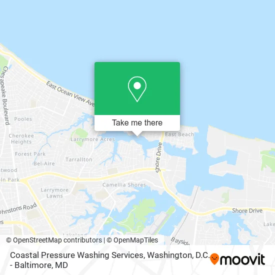 Coastal Pressure Washing Services map