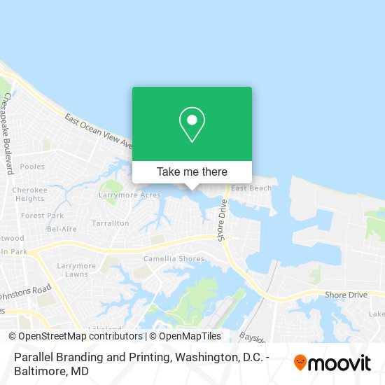 Parallel Branding and Printing map