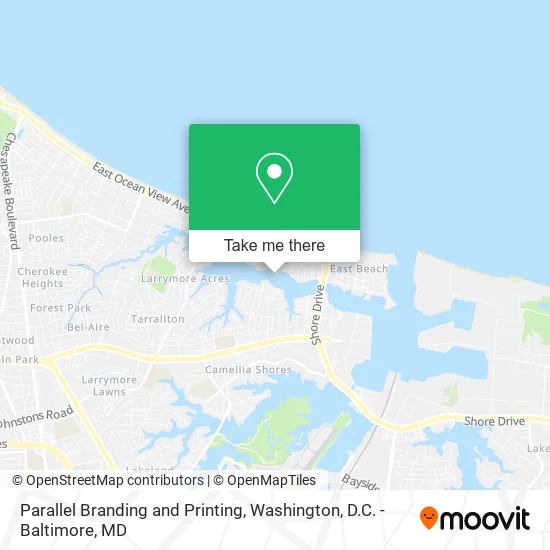 Parallel Branding and Printing map