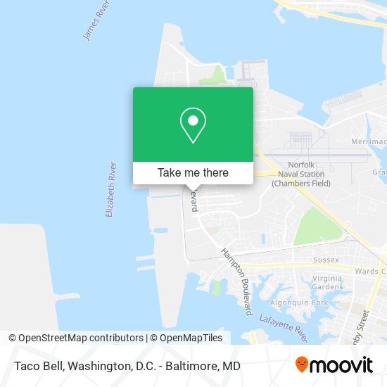 Taco Bell map