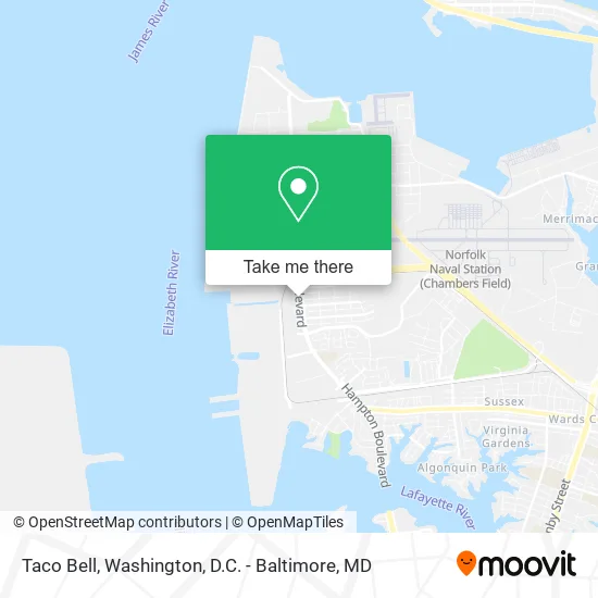 Taco Bell map
