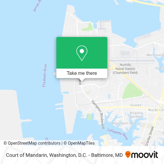 Court of Mandarin map