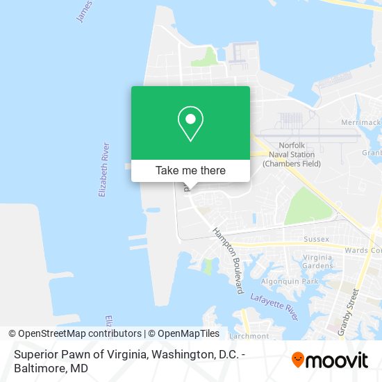 Mapa de Superior Pawn of Virginia