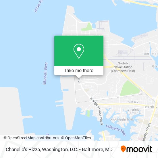 Chanello's Pizza map