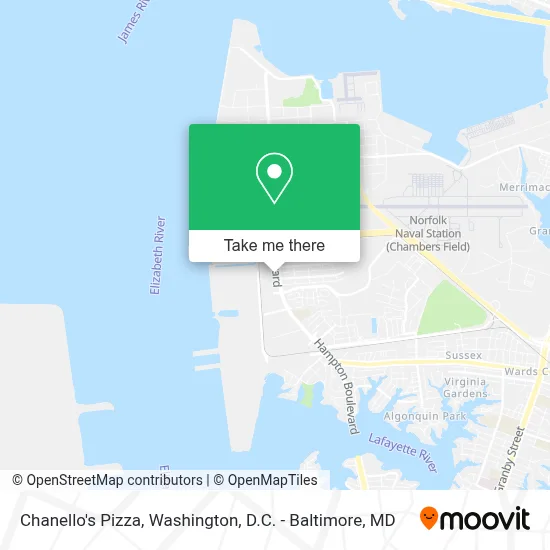 Chanello's Pizza map