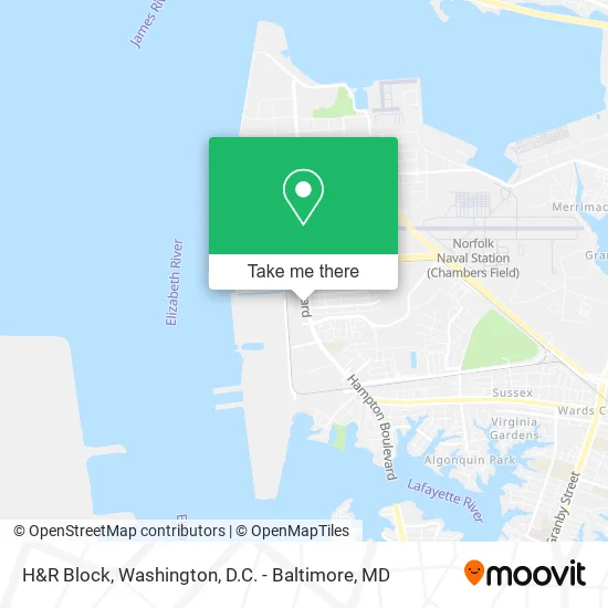 H&R Block map