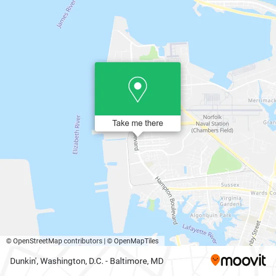Dunkin' map