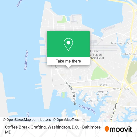 Coffee Break Crafting map