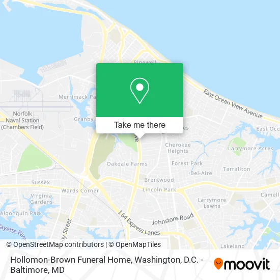 Hollomon-Brown Funeral Home map