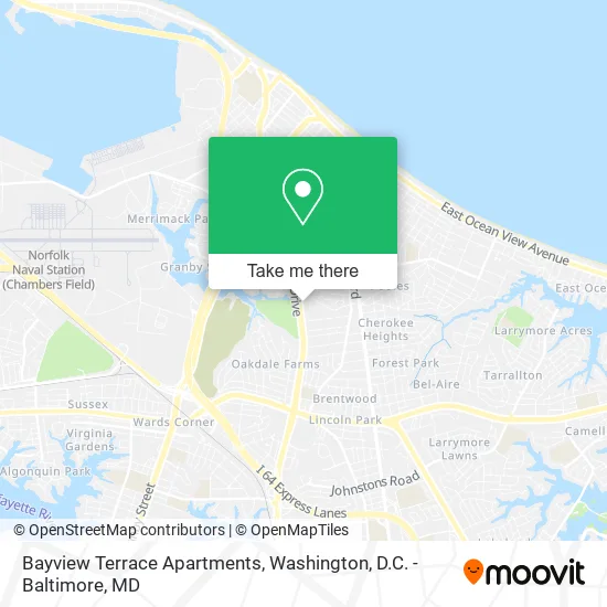 Bayview Terrace Apartments map