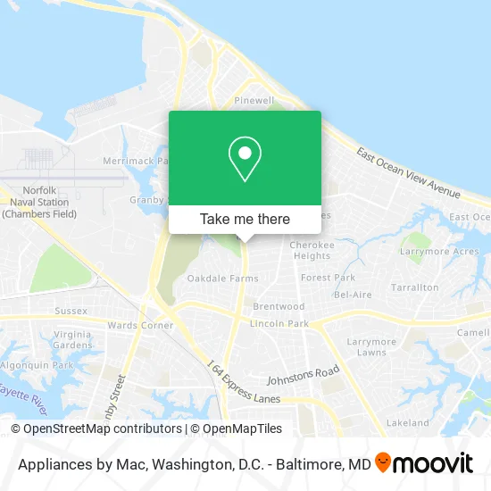 Appliances by Mac map