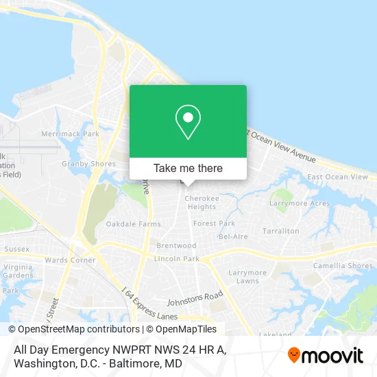 Mapa de All Day Emergency NWPRT NWS 24 HR A