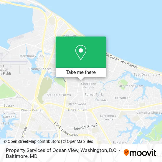 Mapa de Property Services of Ocean View