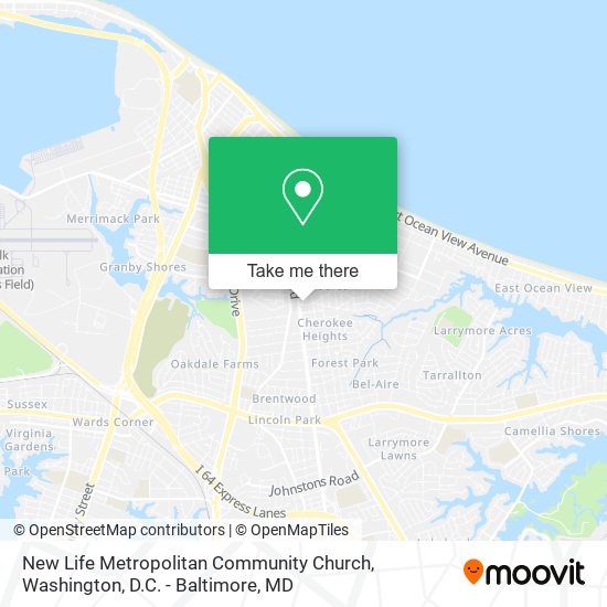 Mapa de New Life Metropolitan Community Church