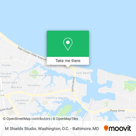 M Shields Studio map