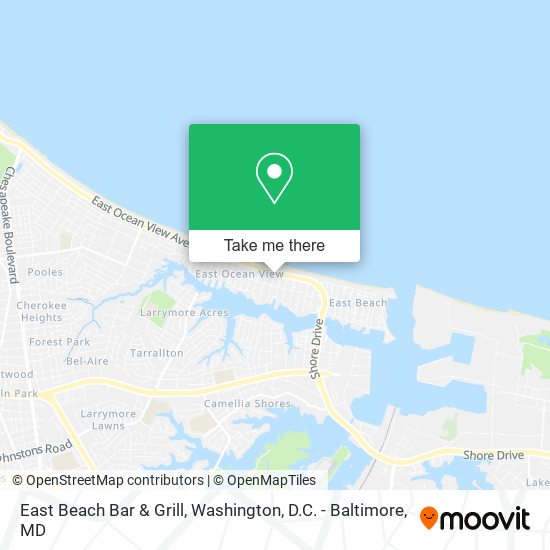East Beach Bar & Grill map