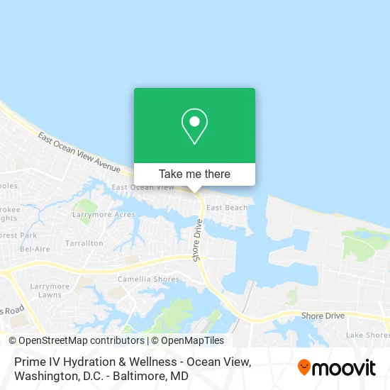 Prime IV Hydration & Wellness - Ocean View map