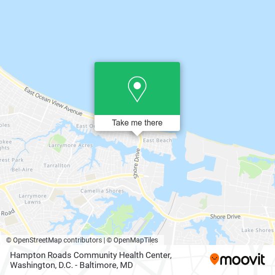 Mapa de Hampton Roads Community Health Center