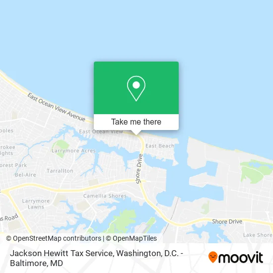 Jackson Hewitt Tax Service map