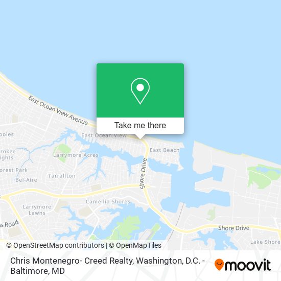 Mapa de Chris Montenegro- Creed Realty