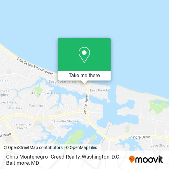 Mapa de Chris Montenegro- Creed Realty