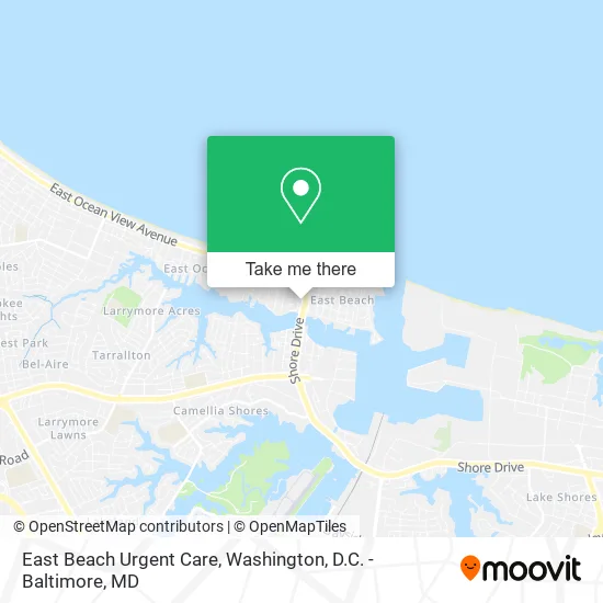 East Beach Urgent Care map