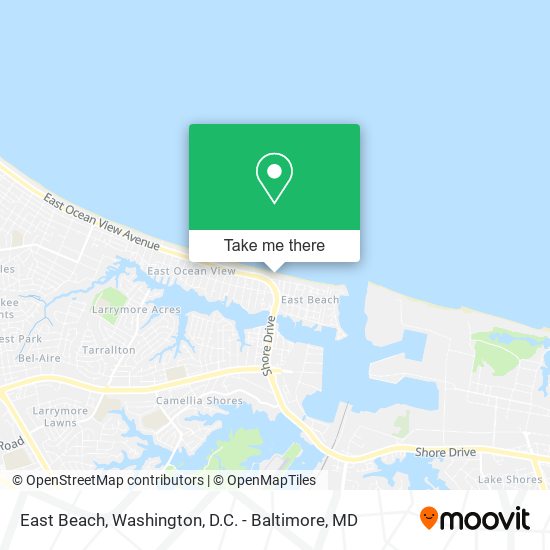 East Beach map